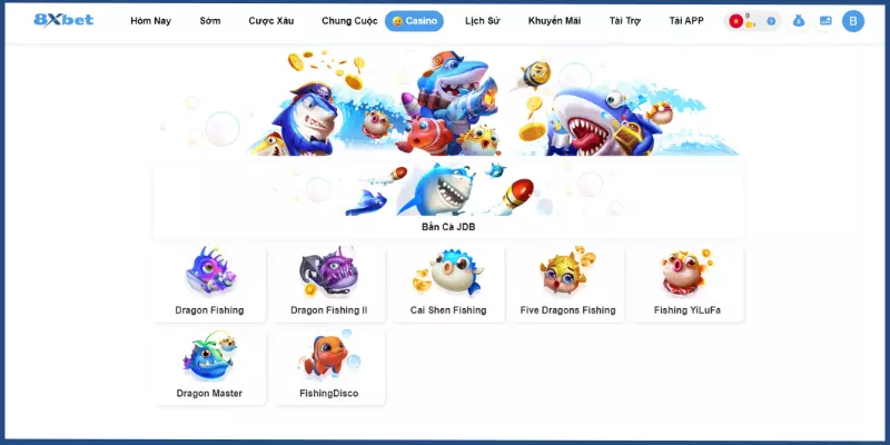 Sảnh game Bắn Cá tập hợp các siêu phẩm đỉnh cao nhất